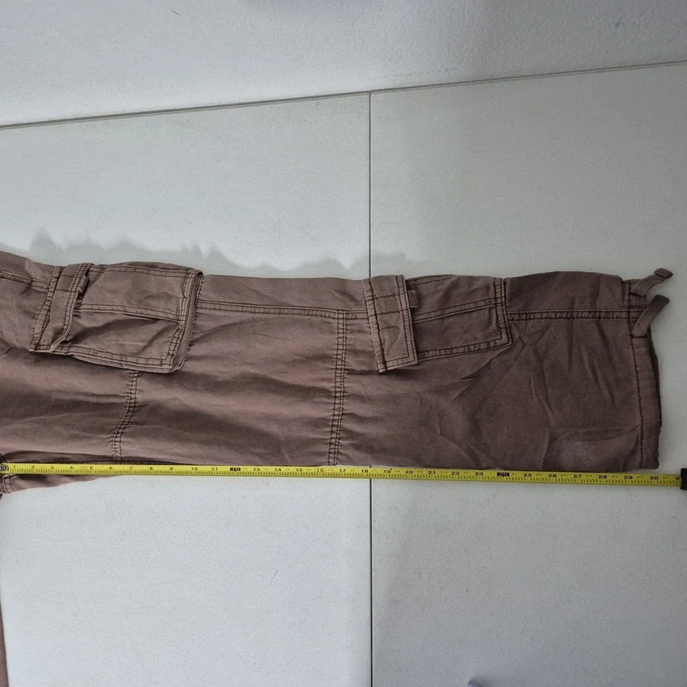 Aeropostale Pants Mens XS Brown Baggy Cargo drawstring‎ Outdoor Preppy